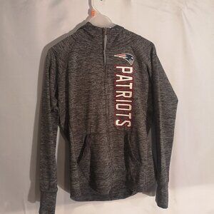 Team Apparel New England Patriots Ladies Full Zip Hoodie